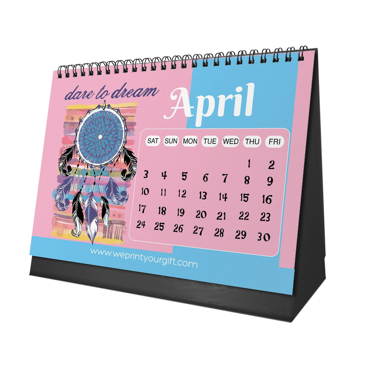 Dreamcatcher 2027 Desk Calendar – Colourful Dreams & New Possibilities