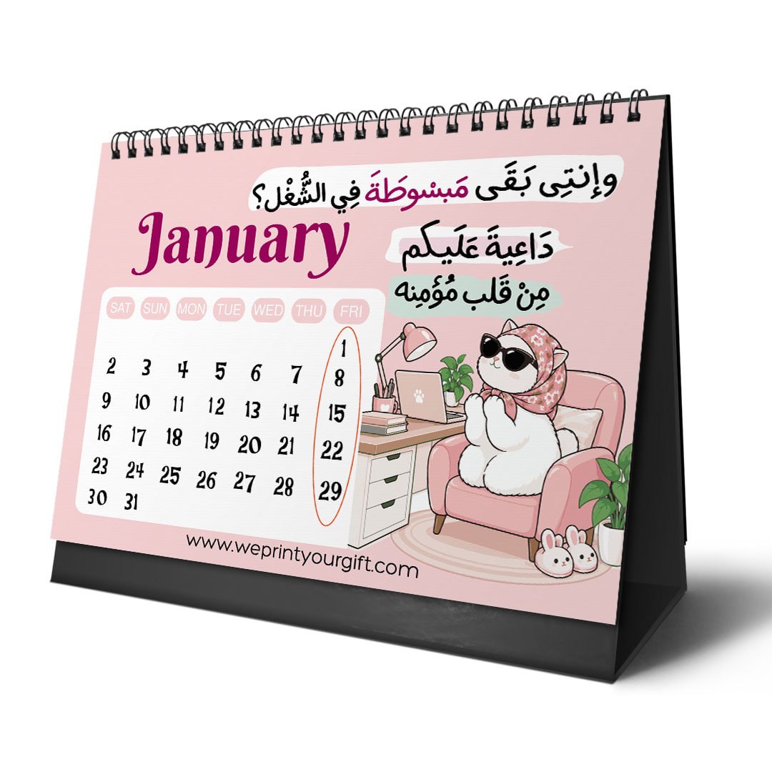 Sassy Office Cat 2027 Desk Calendar – Pink Style & Workplace Drama