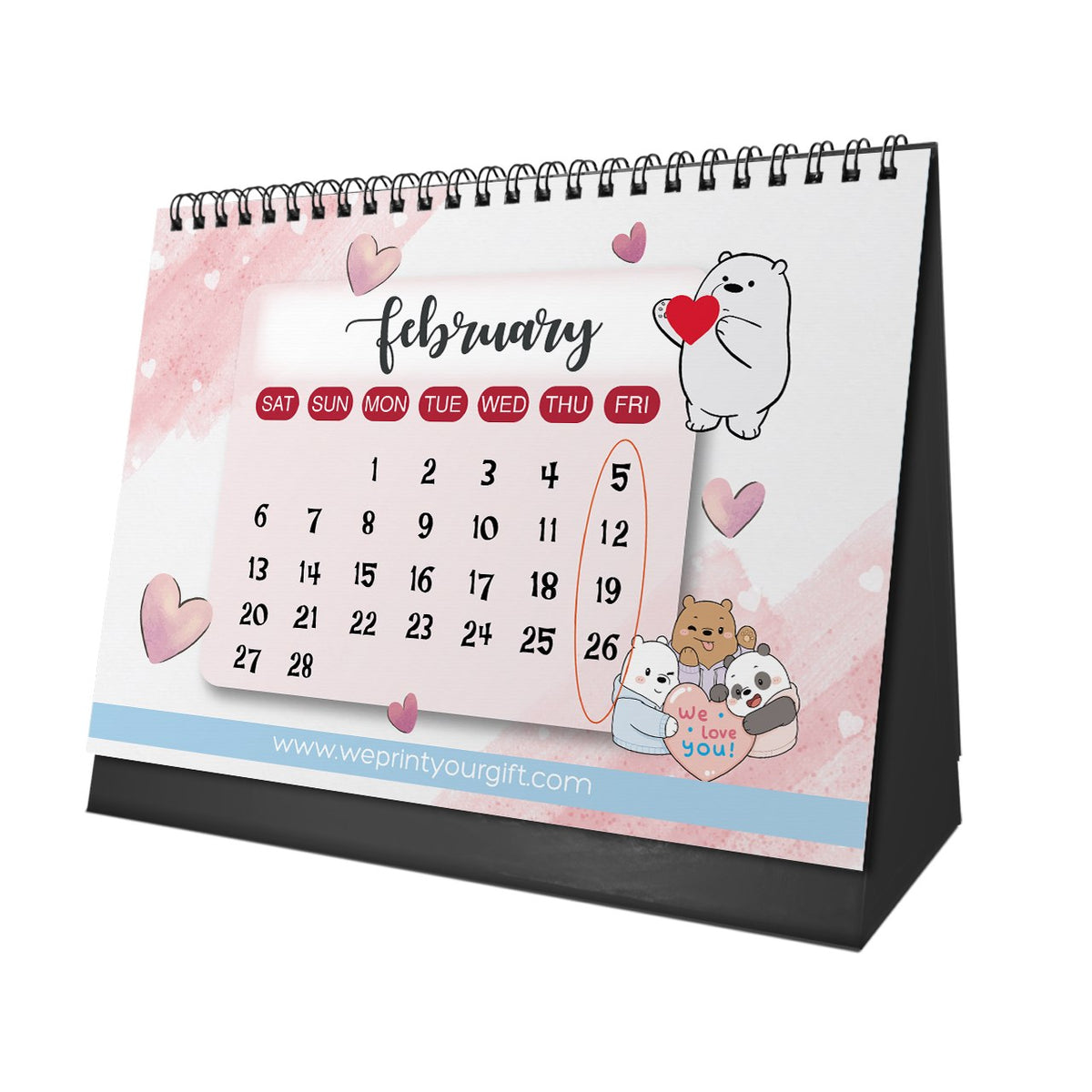 We Bare Bears 2027 Desk Calendar – A Year with Your Favourite Trio