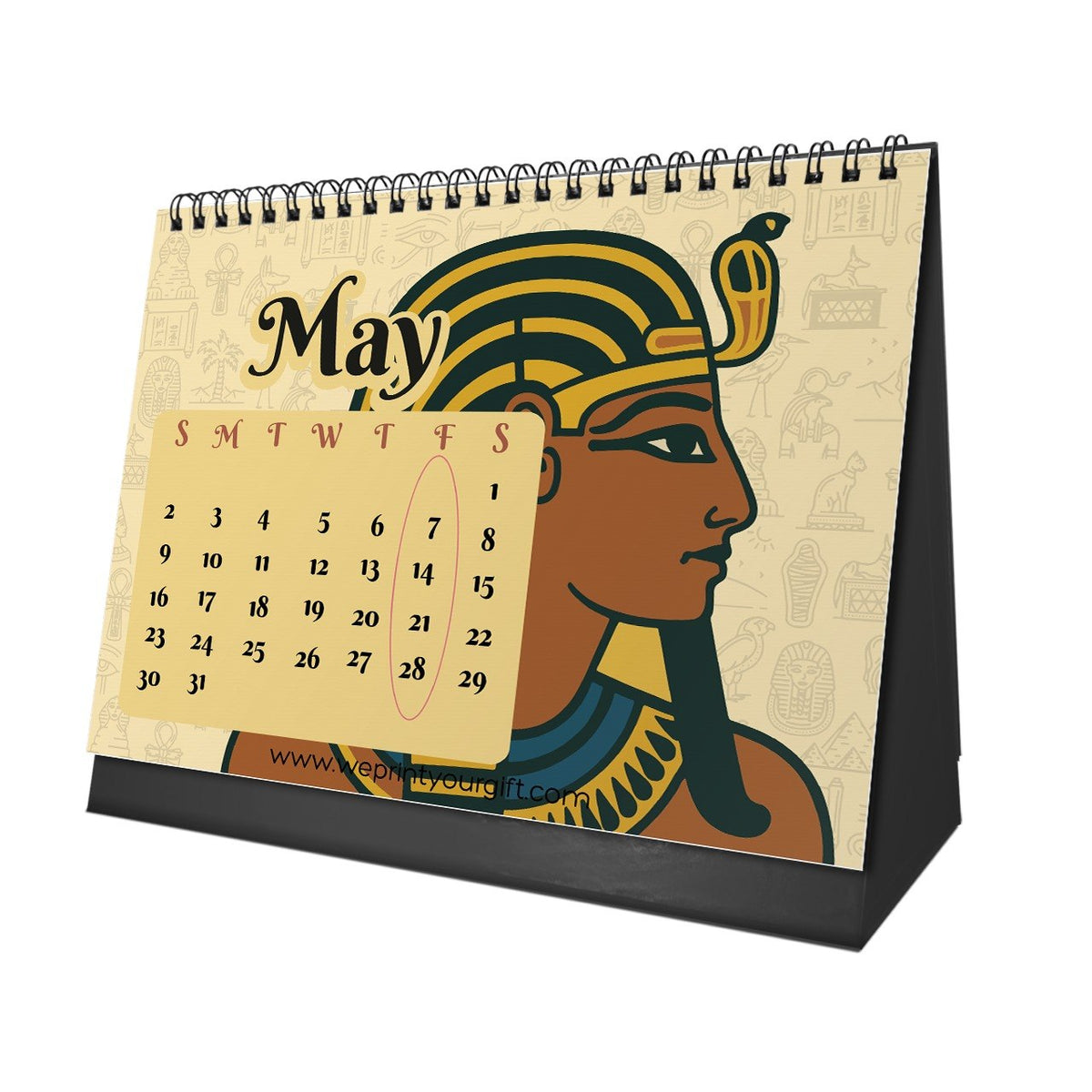 Ancient Egypt 2027 Desk Calendar – Pharaohs, Symbols & Timeless Art
