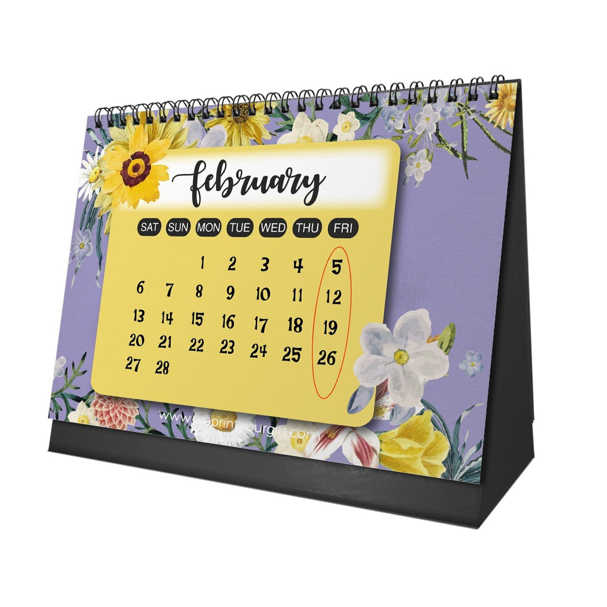 Sunflower 2027 Desk Calendar – Golden Blooms & Brighter Days