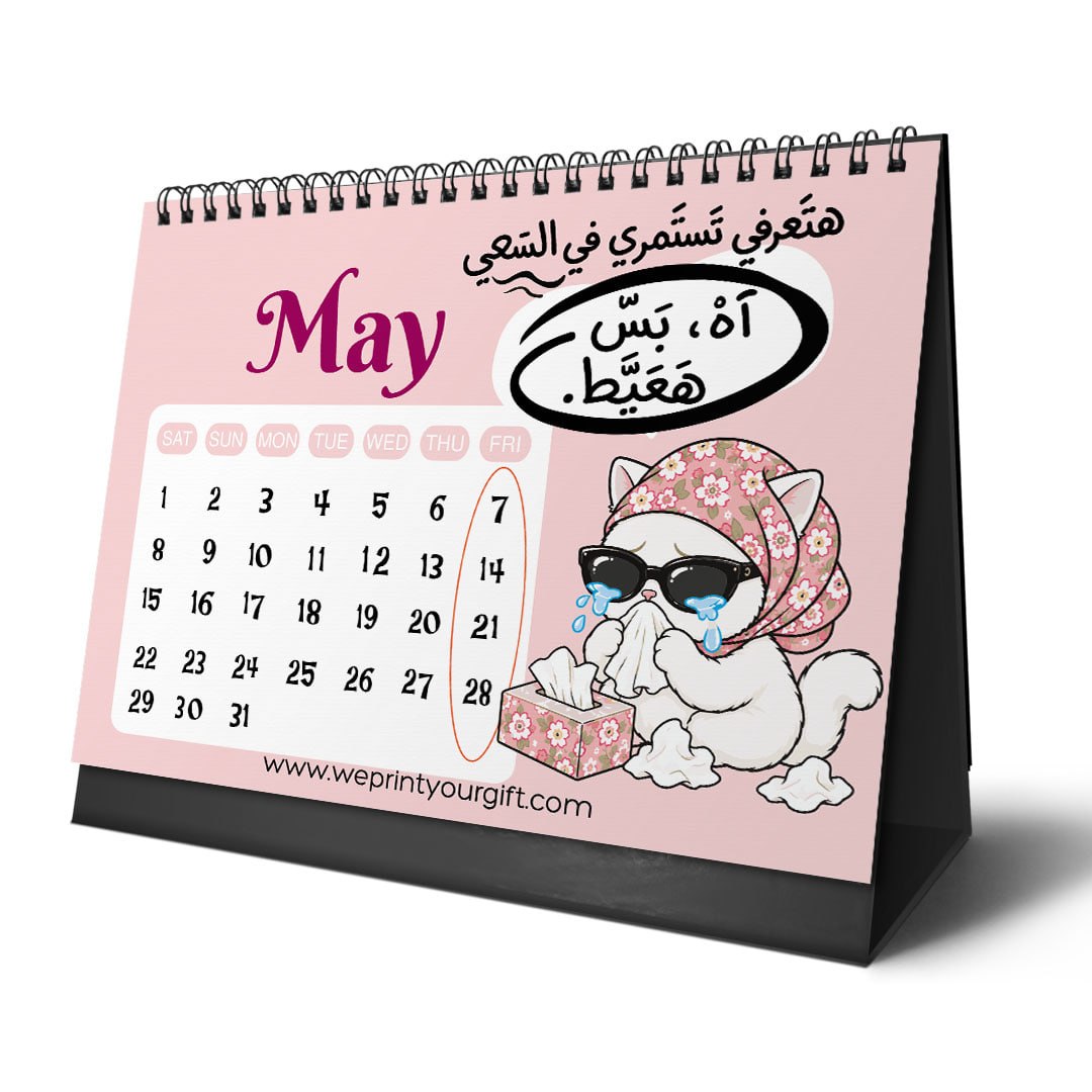 Sassy Office Cat 2027 Desk Calendar – Pink Style & Workplace Drama