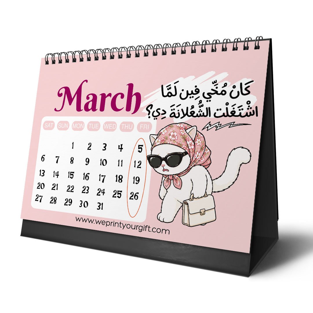 Sassy Office Cat 2027 Desk Calendar – Pink Style & Workplace Drama