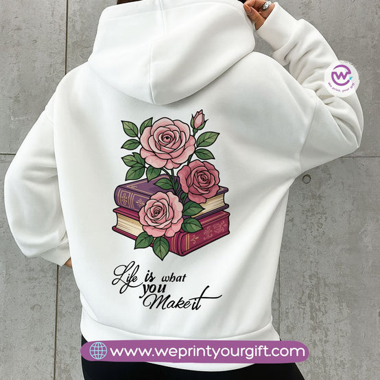 English Motivational Hoodie – Cotton Melton Unisex