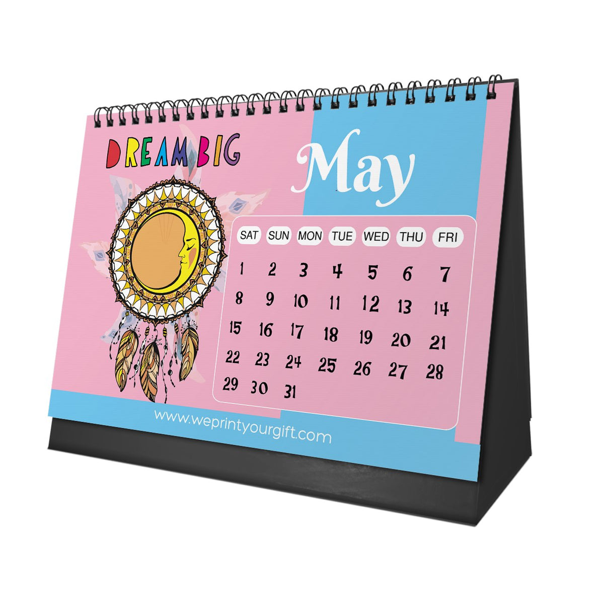 Dreamcatcher 2027 Desk Calendar – Colourful Dreams & New Possibilities
