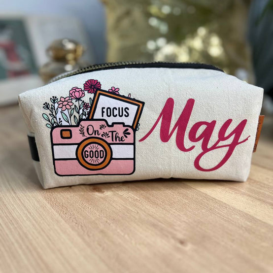 Boxy Makeup Bag- With Inner Lining  - Buy 2 Get 1 Free