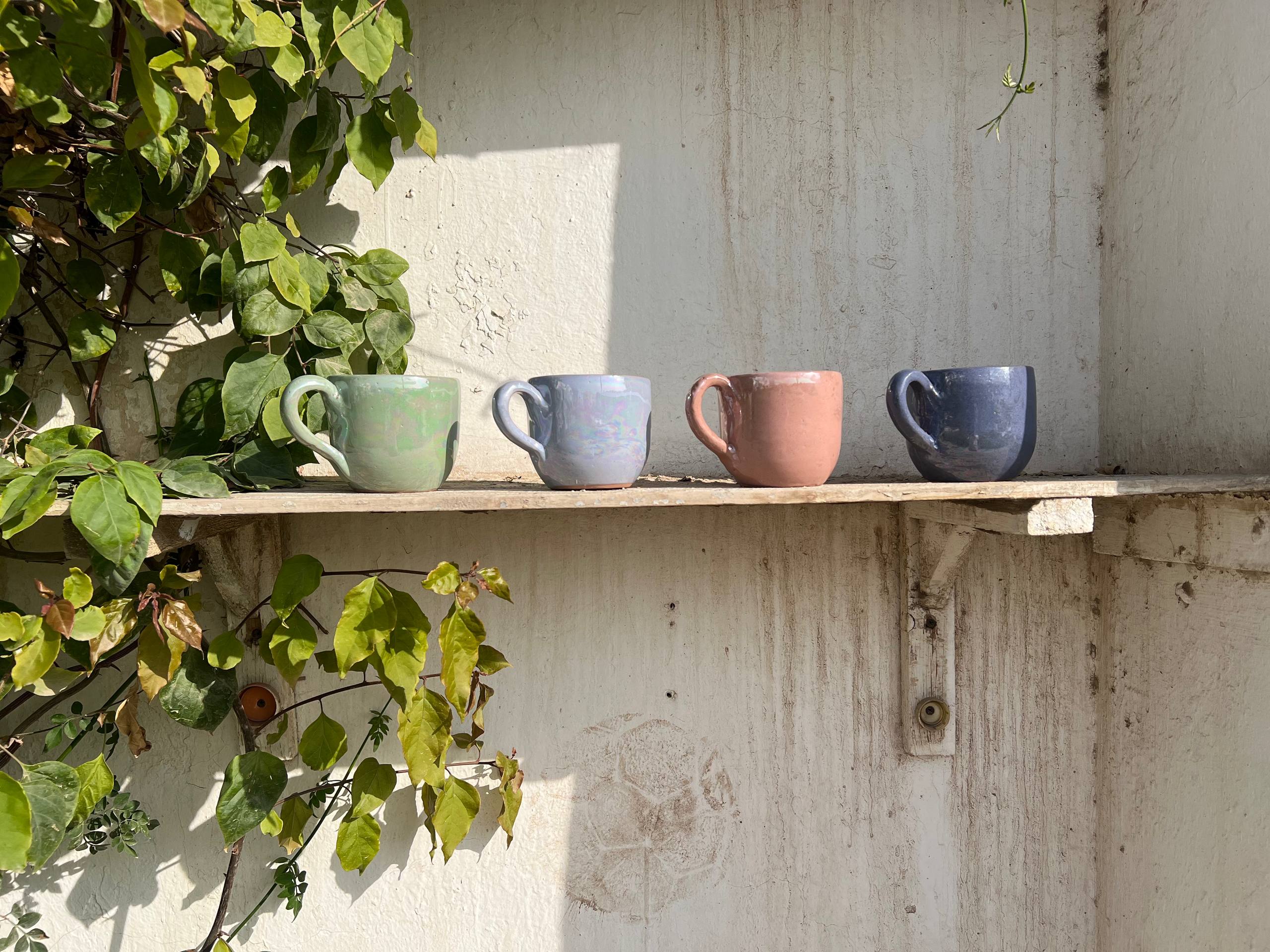 كوب مصنوع يدويًا من خزف بيرل تاتش - 350 مل - خيارات التخصيص