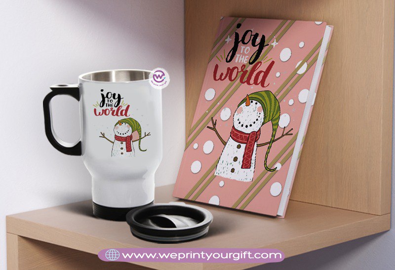 Christmas Notebook & Travel Mug Set – Festive Personalized Gift | We Print Your Gift