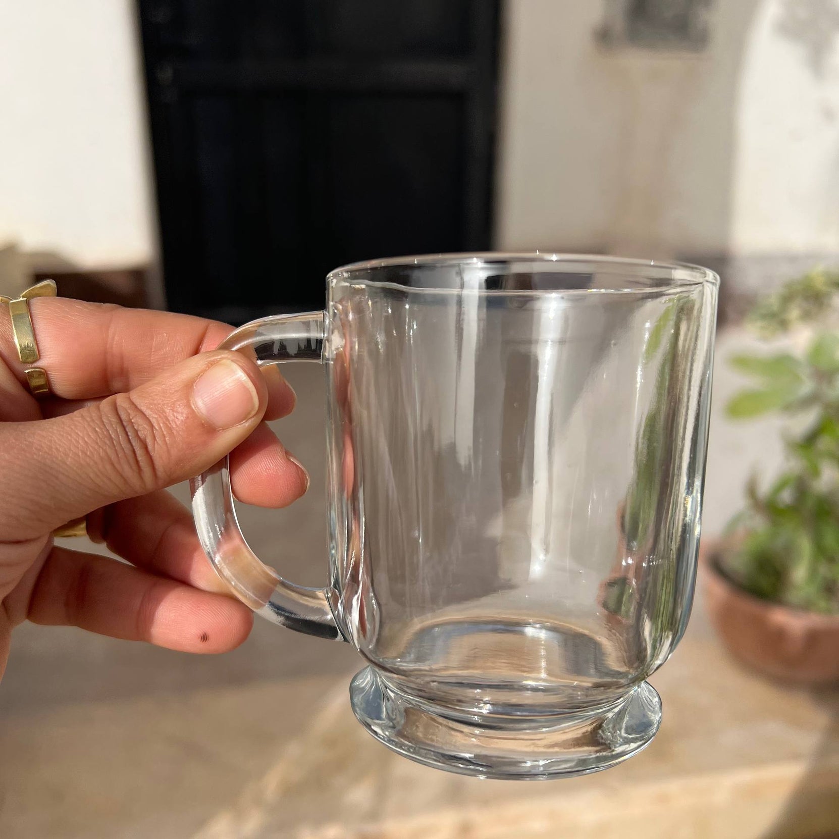 كوب قهوة إسبريسو زجاجي شفاف - 250 مل | خيارات التخصيص