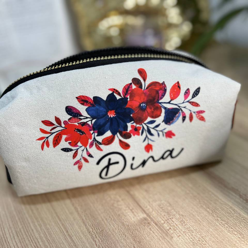 Boxy Makeup Bag- With Inner Lining  - Buy 2 Get 1 Free