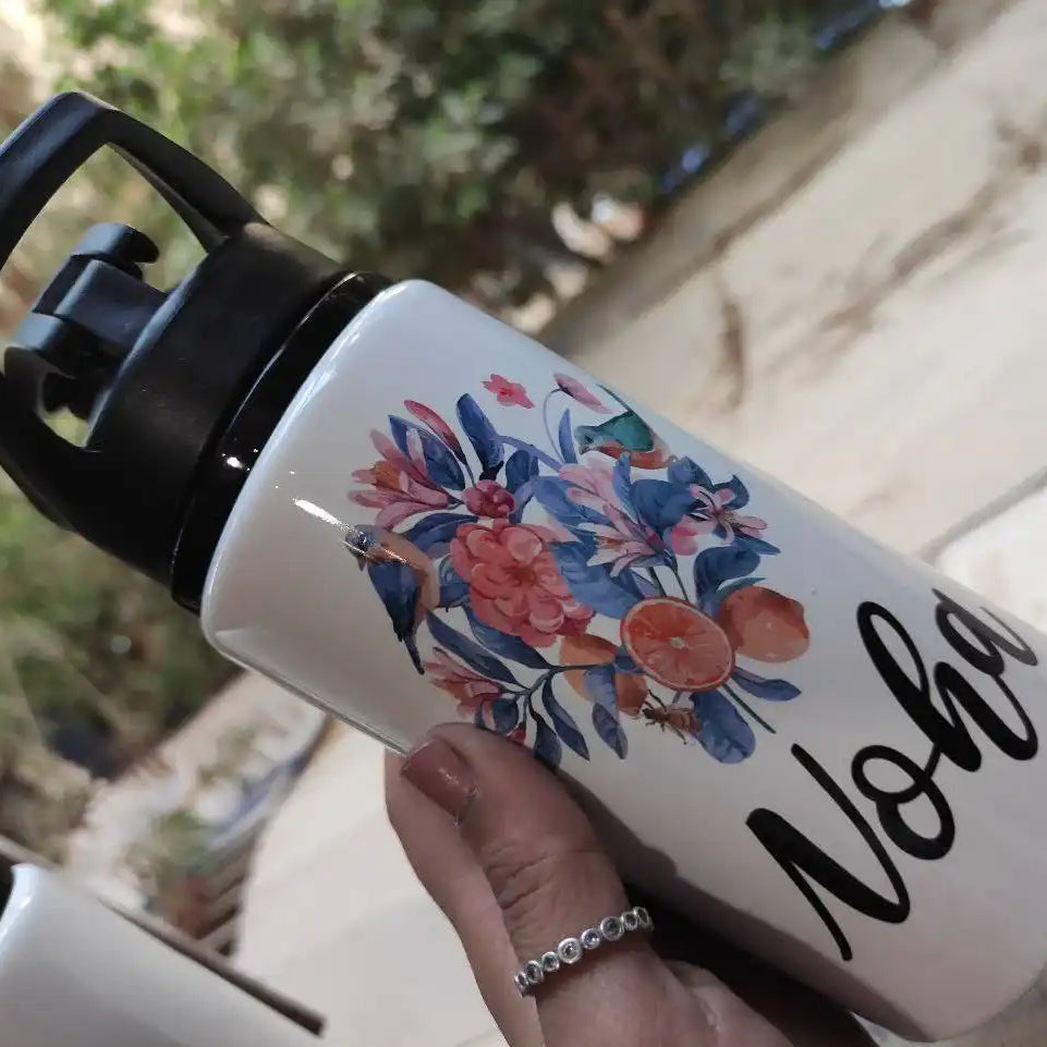 Aluminum Water Bottle with Lid and Handle - Buy 2 Get 1 Free