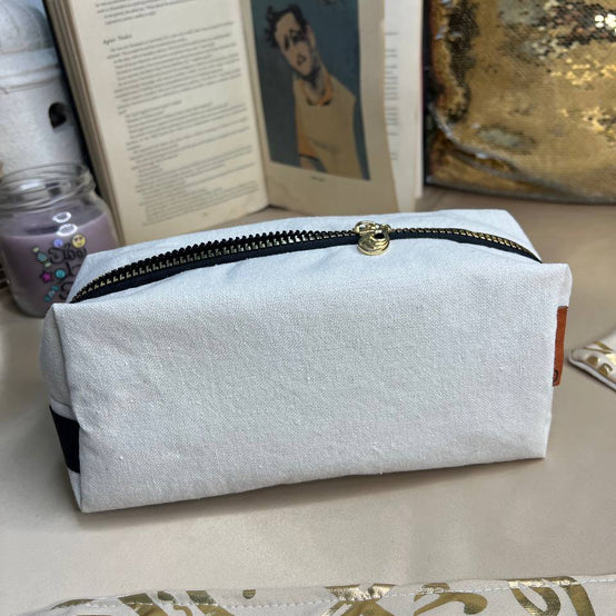 Boxy Makeup Bag- With Inner Lining  - Buy 2 Get 1 Free