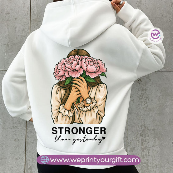 English Motivational Hoodie – Cotton Melton Unisex