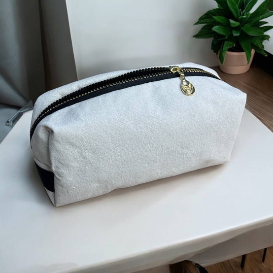 Boxy Makeup Bag- With Inner Lining  - Buy 2 Get 1 Free