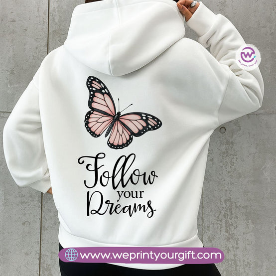 English Motivational Hoodie – Cotton Melton Unisex