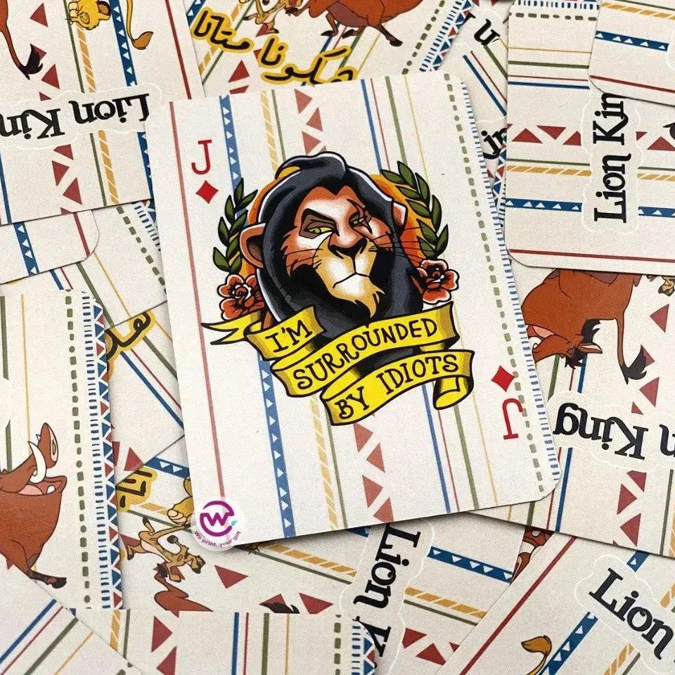 Playing Cards & UNO - Lion King - WE PRINT