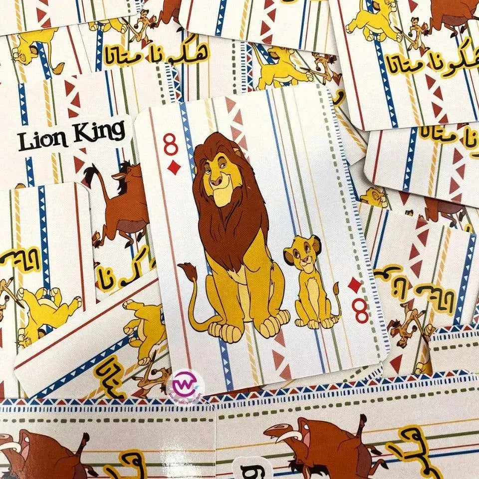 Playing Cards & UNO - Lion King - WE PRINT