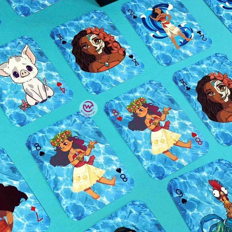Playing Cards & UNO - Moana - WE PRINT