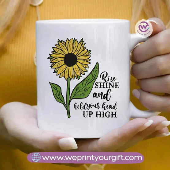 Printed Mug-Sunflower - WE PRINT