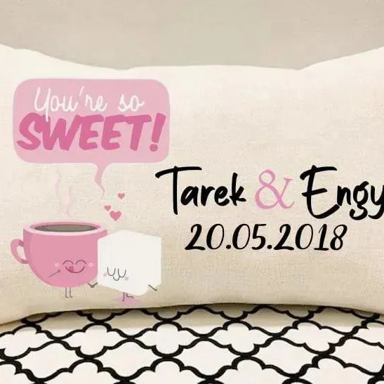 Rectangular Cushion-Valentine's Day - LOVE IS - WE PRINT