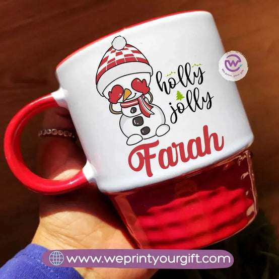 Ribbed Ceramic Mug-Christmas Designs - WE PRINT