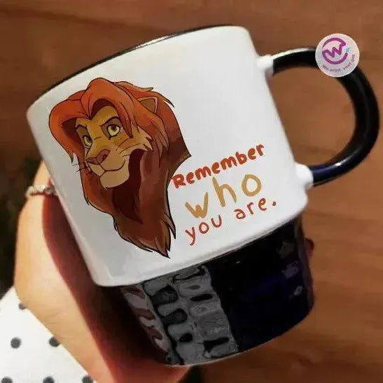 Ribbed Mug - Black - Lion King - WE PRINT