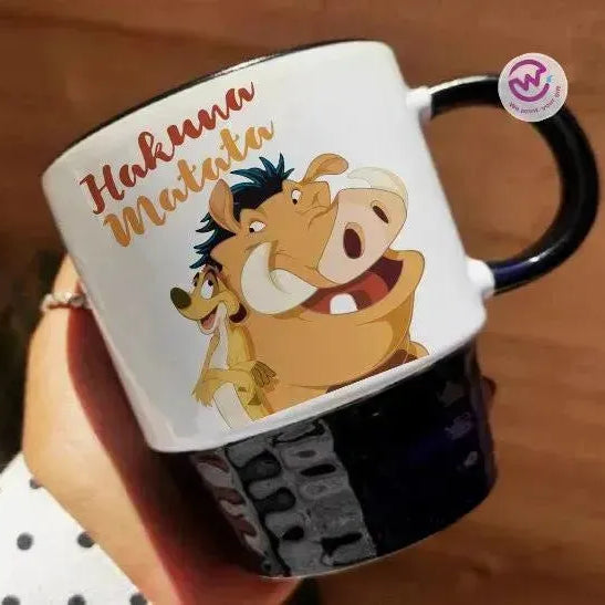 Ribbed Mug - Black - Lion King - WE PRINT