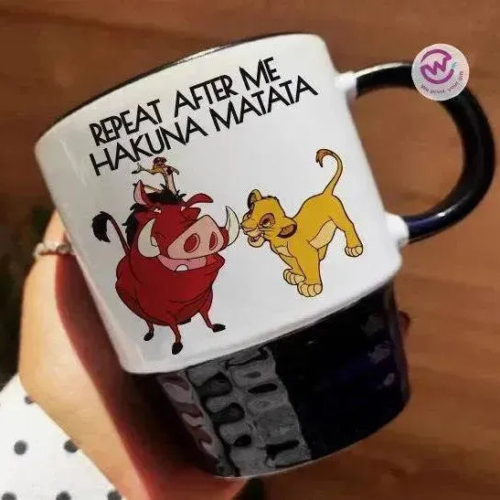 Ribbed Mug - Black - Lion King - WE PRINT