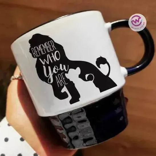 Ribbed Mug - Black - Lion King - WE PRINT
