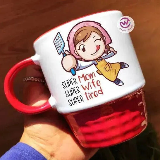 Ribbed Mug - Black -Mother's Day Designs - WE PRINT