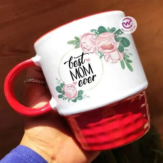 Ribbed Mug - Black -Mother's Day Designs - WE PRINT