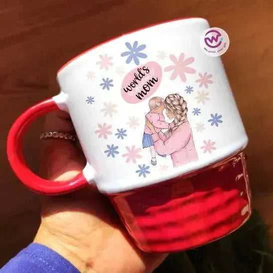 Ribbed Mug - Black -Mother's Day Designs - WE PRINT