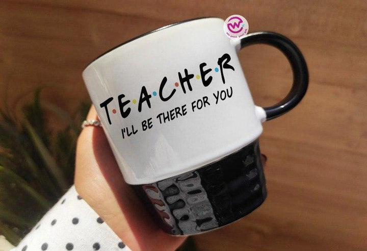 Ribbed Mug - Black - Teacher - weprint.yourgift
