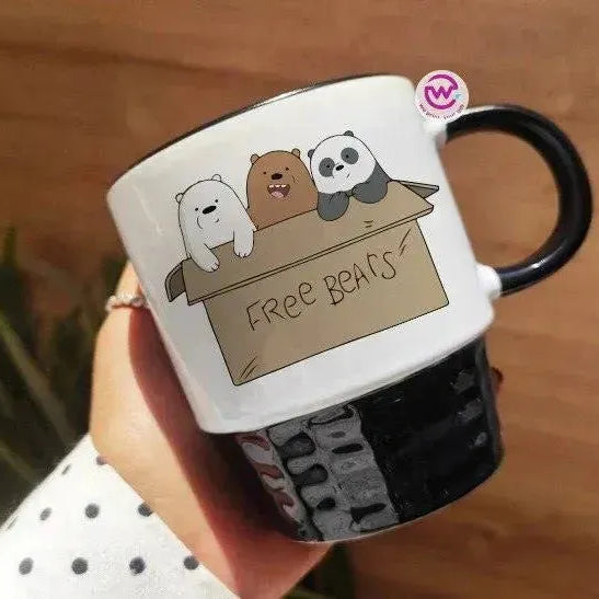 Ribbed Mug - Black - We bear bears - WE PRINT