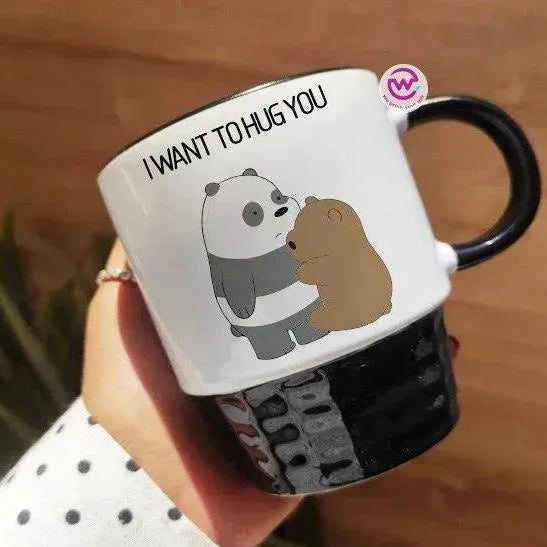 Ribbed Mug - Black - We bear bears - WE PRINT