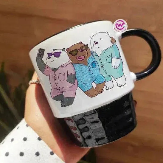 Ribbed Mug - Black - We bear bears - WE PRINT