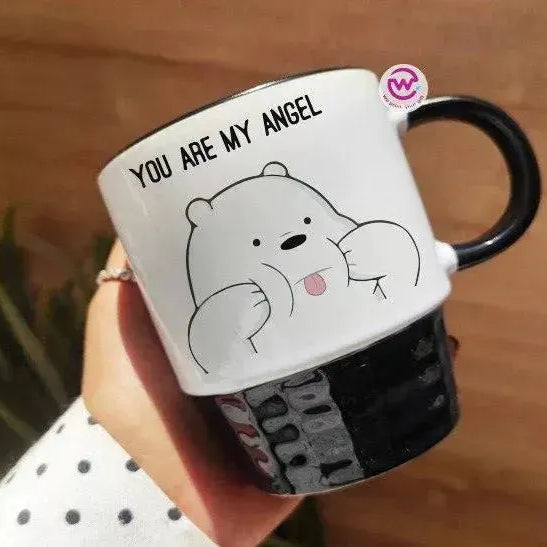 Ribbed Mug - Black - We bear bears - WE PRINT