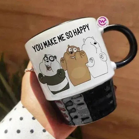 Ribbed Mug - Black - We bear bears - WE PRINT