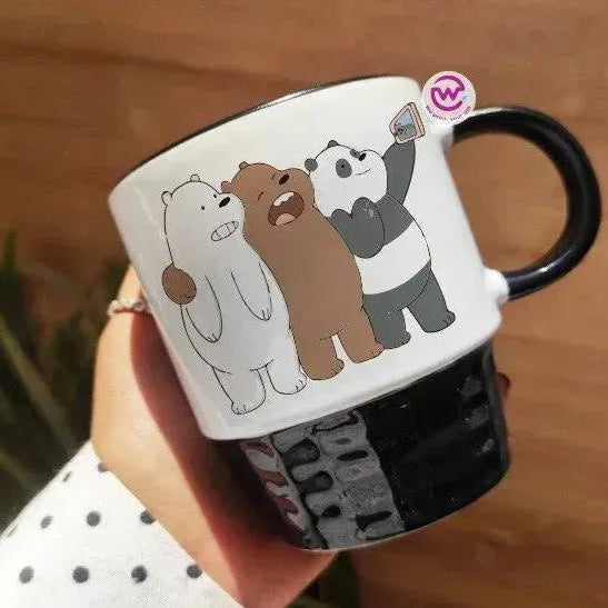 Ribbed Mug - Black - We bear bears - WE PRINT