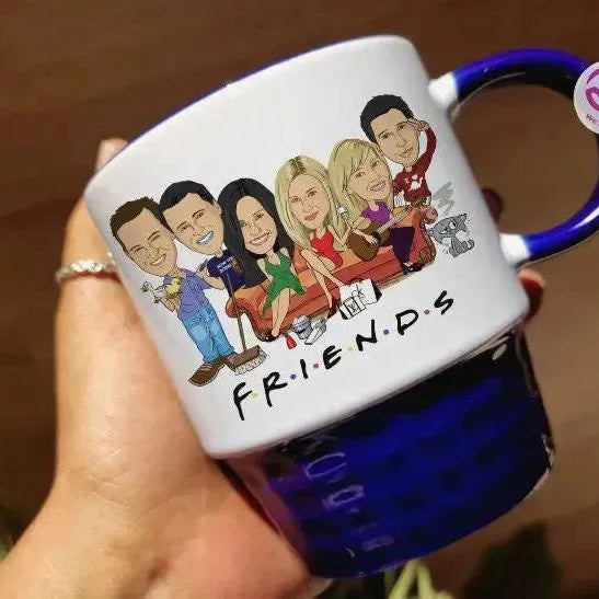 Ribbed Mug - Dark Blue - Friends - WE PRINT