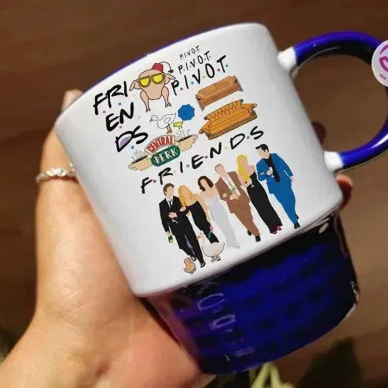 Ribbed Mug - Dark Blue - Friends - WE PRINT