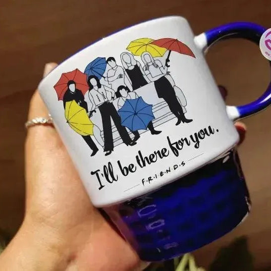 Ribbed Mug - Dark Blue - Friends - WE PRINT