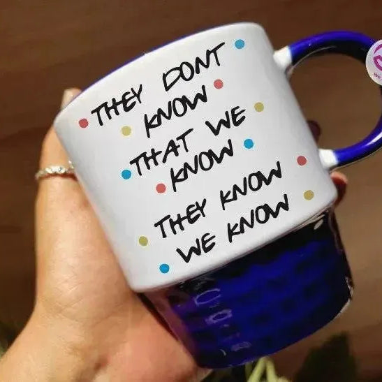 Ribbed Mug - Dark Blue - Friends - WE PRINT