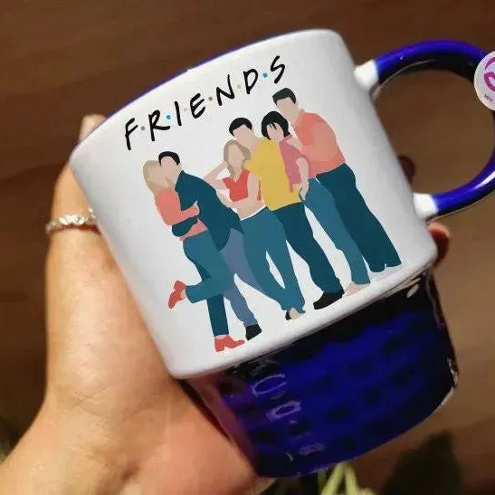 Ribbed Mug - Dark Blue - Friends - WE PRINT