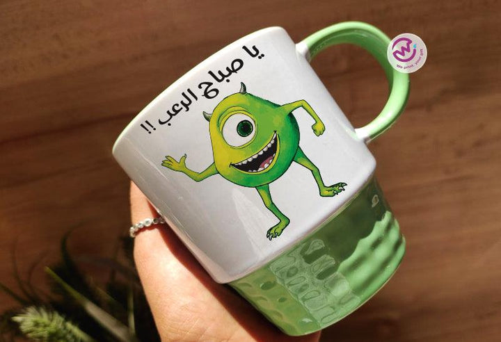 Ribbed Mug-Green Color Monster INC. - weprint.yourgift