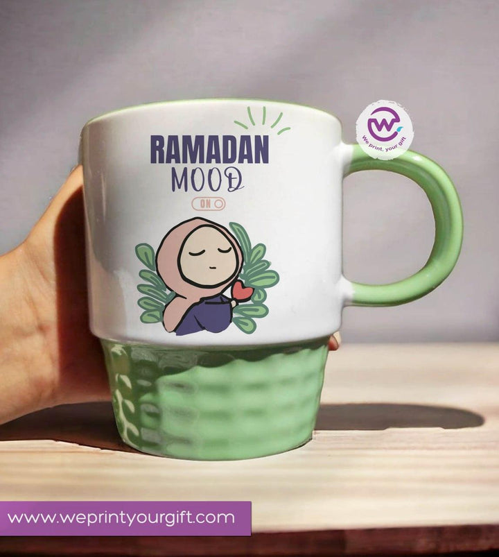 Ribbed Mug - Green - Ramadan - weprint.yourgift