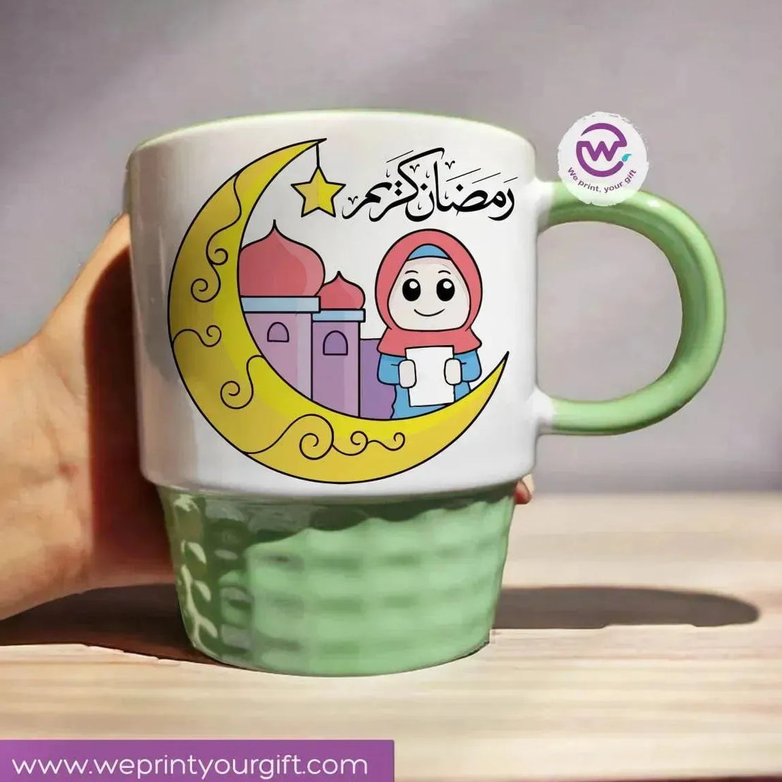 Ribbed Mug - Green - Ramadan - WE PRINT