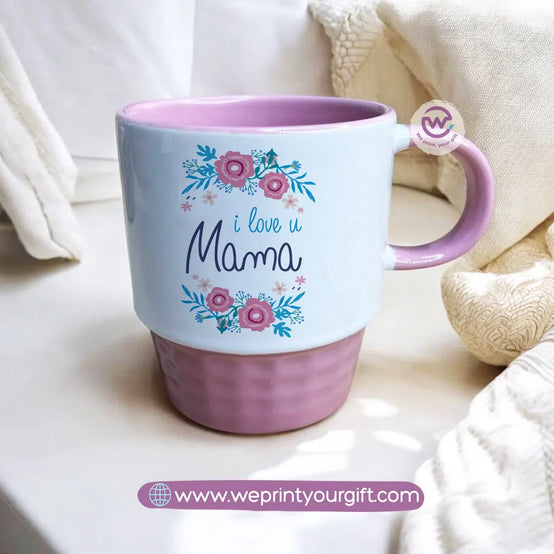 Ribbed Mug- Mom designs - WE PRINT