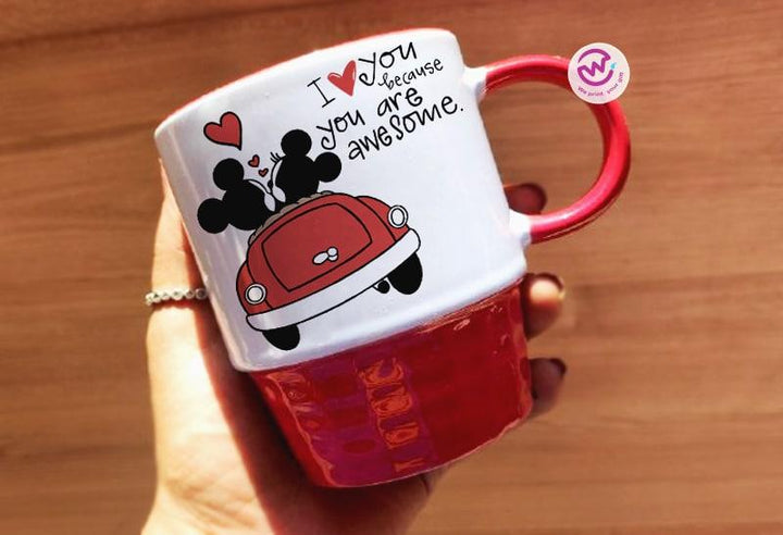 Ribbed Mug - Valentine's Day-love is .... - weprint.yourgift