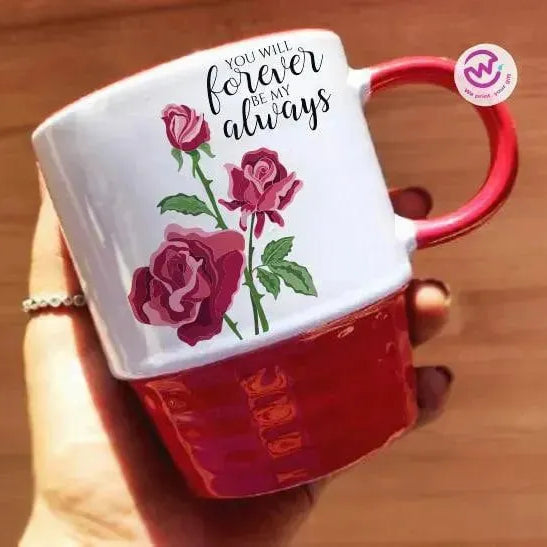 Ribbed Mug - Valentine's Day-love is .... - WE PRINT